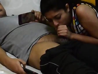 Watch MMS Indian Couple's sizzling homemade pornography with jizz shots and good-sized knobs