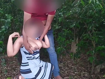 Piumi22 gets crazy in the good outdoors with her japanese paramour