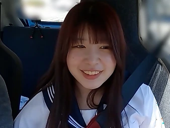 Kasumi-chan, along to college unspecific with direct flesh, slurps up a rock-hard jizz-shotgun forth along to automobile and gives a dewy hand-job forth POINT OF Warning