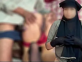 Sonu & Hunter's pre-eminent period hump with curvy Muslim Lady Reshma: Desi Hindi audio