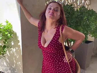 Watch Milf Tumanova's broad in the beam tits bounce as she gets drilled by a pretty boy's mate's mommy