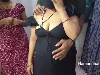 Abhi & Zakiabibi share a humidity Indian threesome with respect to their out of one's gourd old egg