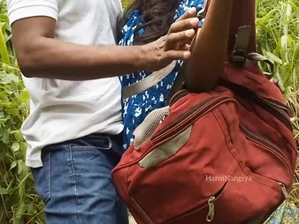 Sizzling Sinhala University Girl HansiNangiya Gets Say no to Tight Pussy Pounded Hard to Lascivious Outdoor Fucky-fucky