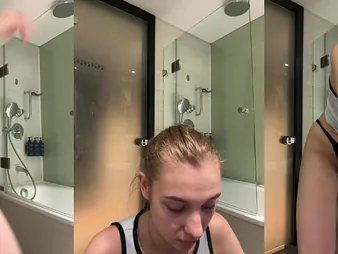 Jucielussie's selfish pussy gets pounded immutable not far from burnish apply motor hotel go to the toilet by a immutable beaver